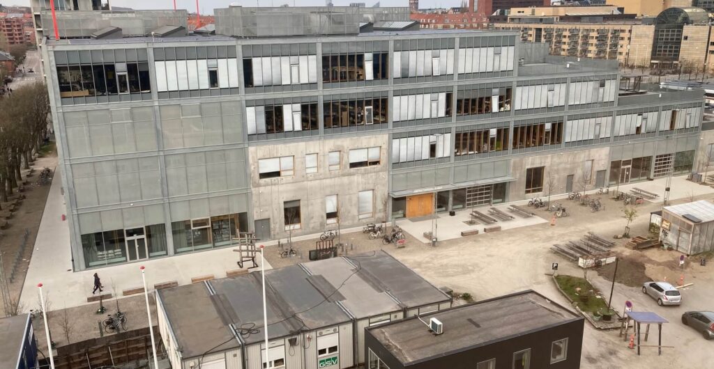 Den nye Arkitektskole i Aarhus under opførelse